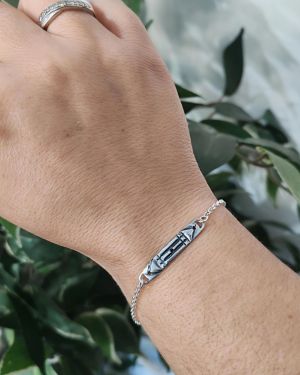 Pulsera Atlante – Sabiduría y Protección Ancestral en Plata de Ley 925