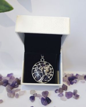 Colgante búho con Amatista