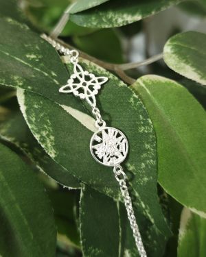 Pulsera doble protección Nudo – Tetragrámaton ACTIVADA plata de ley 925