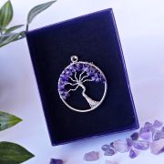 Colgante Árbol de la Vida con Amatista – Equilibrio y Protección Espiritual