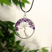 Colgante Árbol de la Vida con Amatista – Equilibrio y Protección Espiritual