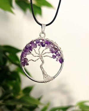 Colgante Árbol de la Vida con Amatista – Equilibrio y Protección Espiritual